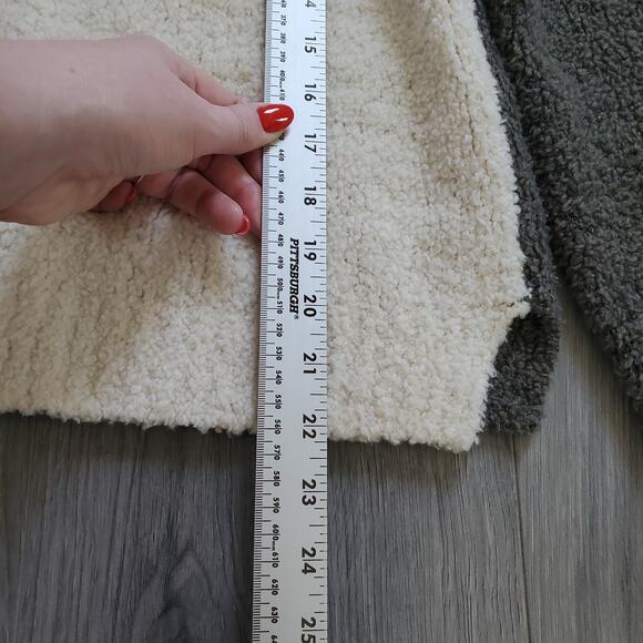 Rag & Bone Sweater Womens Medium Green White Wool Blend Crewneck Pullover Cozy - Picture 5 of 7